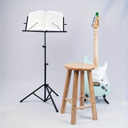 Wittner Tabletop Music Stand, Professional Multi-Purpose Folding Music Stand: Suitable for Guitar, Violin, and Drums, Includes Carrying Bag