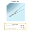 Xiaomi Silver Color Necklace Ladies Elegant Chain Necklace Fashion Stars Tassel Sterling Silver Jewelry Round R Necklace