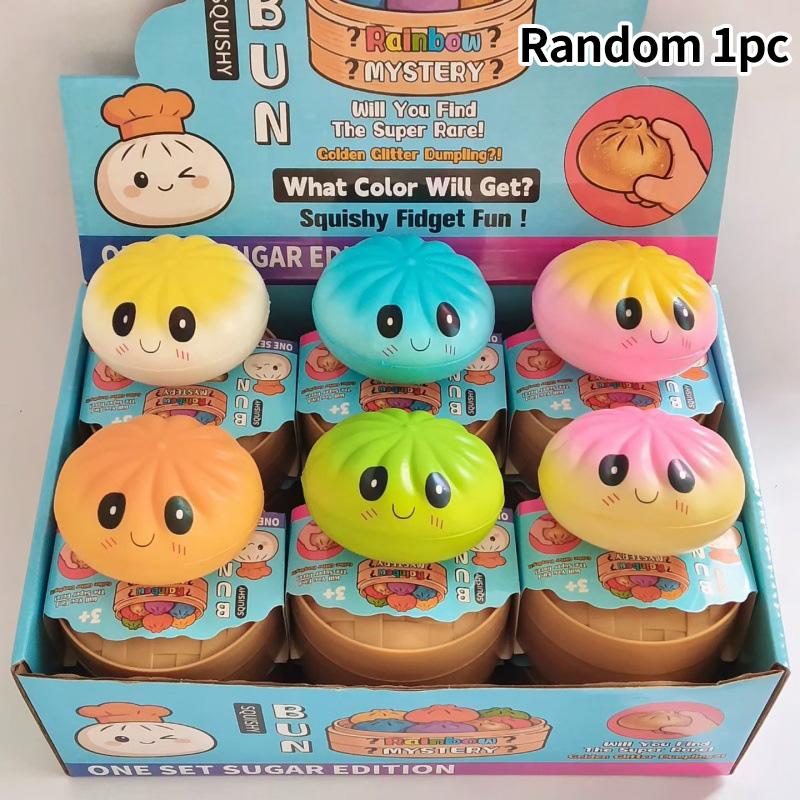 Simulated Squeeze Butter Stress-relieving-toys Squishy Fake Baozi Fun Pinch Uncompressed Fidget Toys  Playsetss Popular Children Favor Gift Present