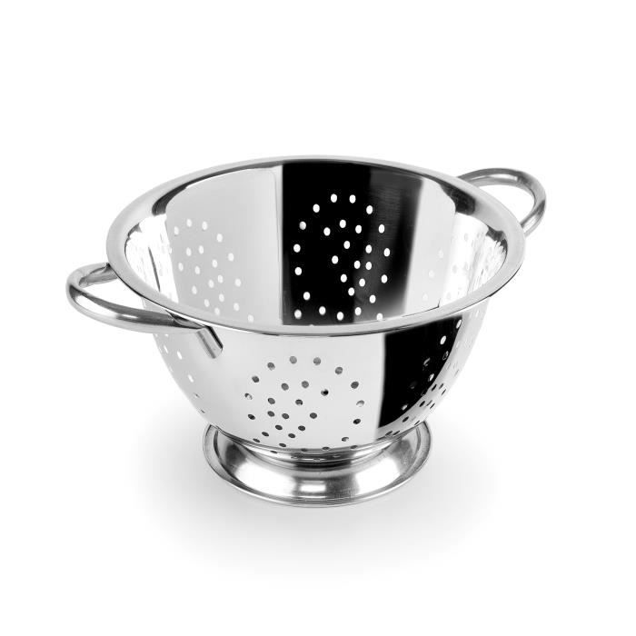 IBILI 711124 Passoire Sur Pied, Acier Inoxydable, Argent, 24 X 24 X 10.3 Cm