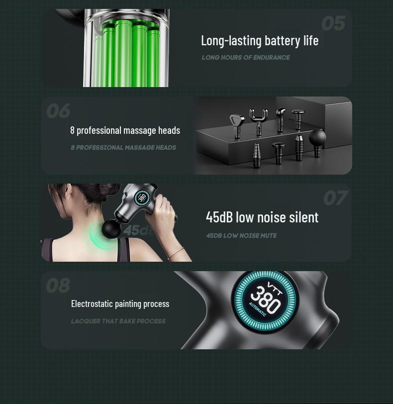 VTT Fascia Gun Electric Muscle Massager with Long Battery Life - Ideal Business Gift and Souvenir Massage Device Set