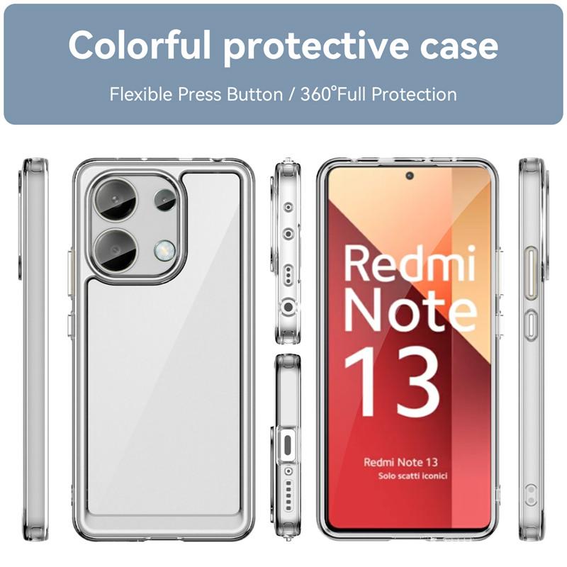 For Xiaomi Redmi Note 13 4G Case Xiaomi Redmi Note 13 Pro Plus 5G Cover Shockproof Hard PC TPU Silicon Protective Phone Cover