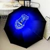 Fc Everton Crest Design Automatic Folding Umbrella - 8-Rib Travel Umbrella with Auto Open/Close & Portable Gifts for Holidays or Birthdays