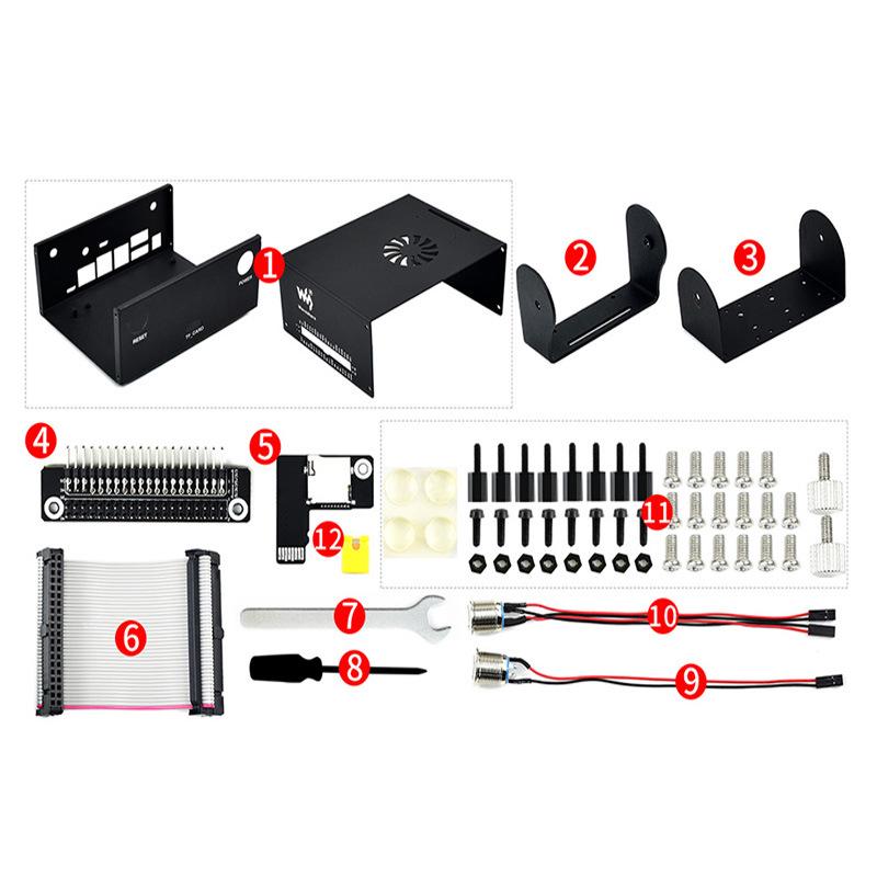 Jetson Nano 4GB Metallgehäuse mit Kamerahalterung