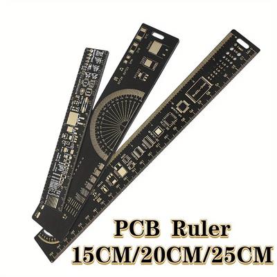 3 tip PCB Referans Cetvel 15cm 20cm 25cm Çok fonksiyonlu Ölçüm Aracı Kondansatör Çip IC SMD Diyot Transistör