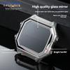 AE1200 Edelstahl-Uhrgehäuse für Casio 3299 AE-1200WH Gehäuse Modifiziertes Metallgehäuse mit wasserdichtem Ring Schwarz Silber
