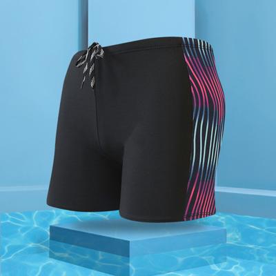 Pánské trunks Potisk Kontrastní barva Rychleschnoucí Slim Fit plavecké šortky na surfování