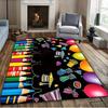 Washable Crayon Rug Large Crayon Pattern Christmas Decor Bedroom Kitchen Dining Room Office Farmhouse Stylish Home Decor Outdoor