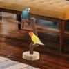 Parrot Perch Stand Wooden Strong Stable Base Bird Training Perch Indoor Desktop Parrot Standing Rack Bird Training Stand