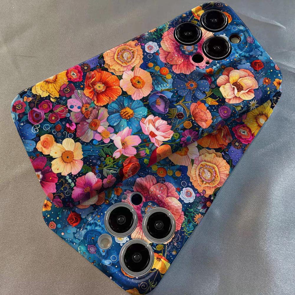 Luxury Flower Phone Case for vivo Y400 Y04 Y29 Y39 Y03 Y19 Y36 Y100 Y75 Y77 Y02 Y17S Y20 X90 X80 V60 V50 V40 V27 Pro Lite 4G 5G