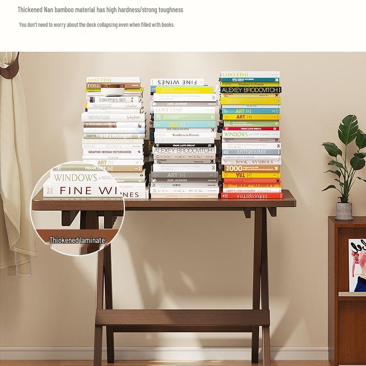Portable Folding Study Desk - Compact, No Assembly Needed