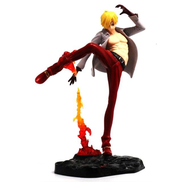 Exquisite Quality One Piece 20th Vinsmoke Sanji Battle Ver Pvc 18cm Anime Model Action Figure Collection Toy Desktop Decoration