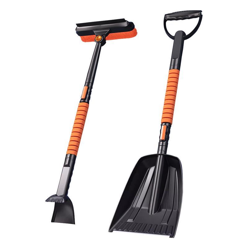Car 5-in-1 Detachable Snow Brush & Shovel with Telescopic Ice Scraper