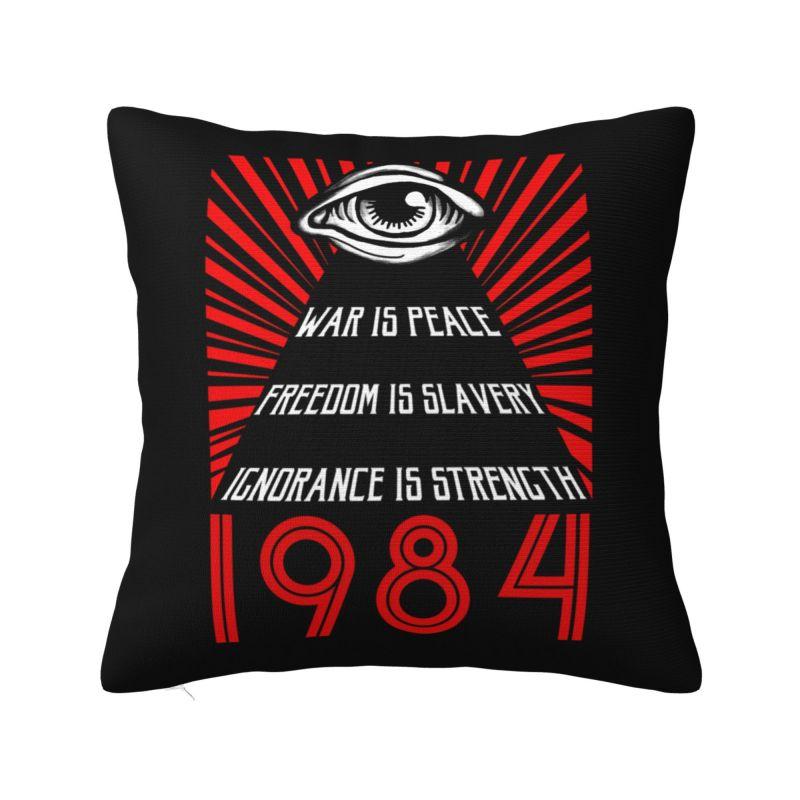 Big Brother George Orwell Cushion Covers Xcm Velvet Throw Pillow Case for Sofa Car Square Pillowcase Home Decorative