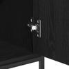 Sideboard in Black Oak Look 100 x 35 x 80 cm Engineered Wood