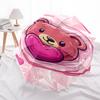 Teddy Bear Heart Shaped Automatic Opening/Closing Umbrella with Foldable Design, Iron Frame for Outdoor Use, Perfect Gift for Fans, Traveler