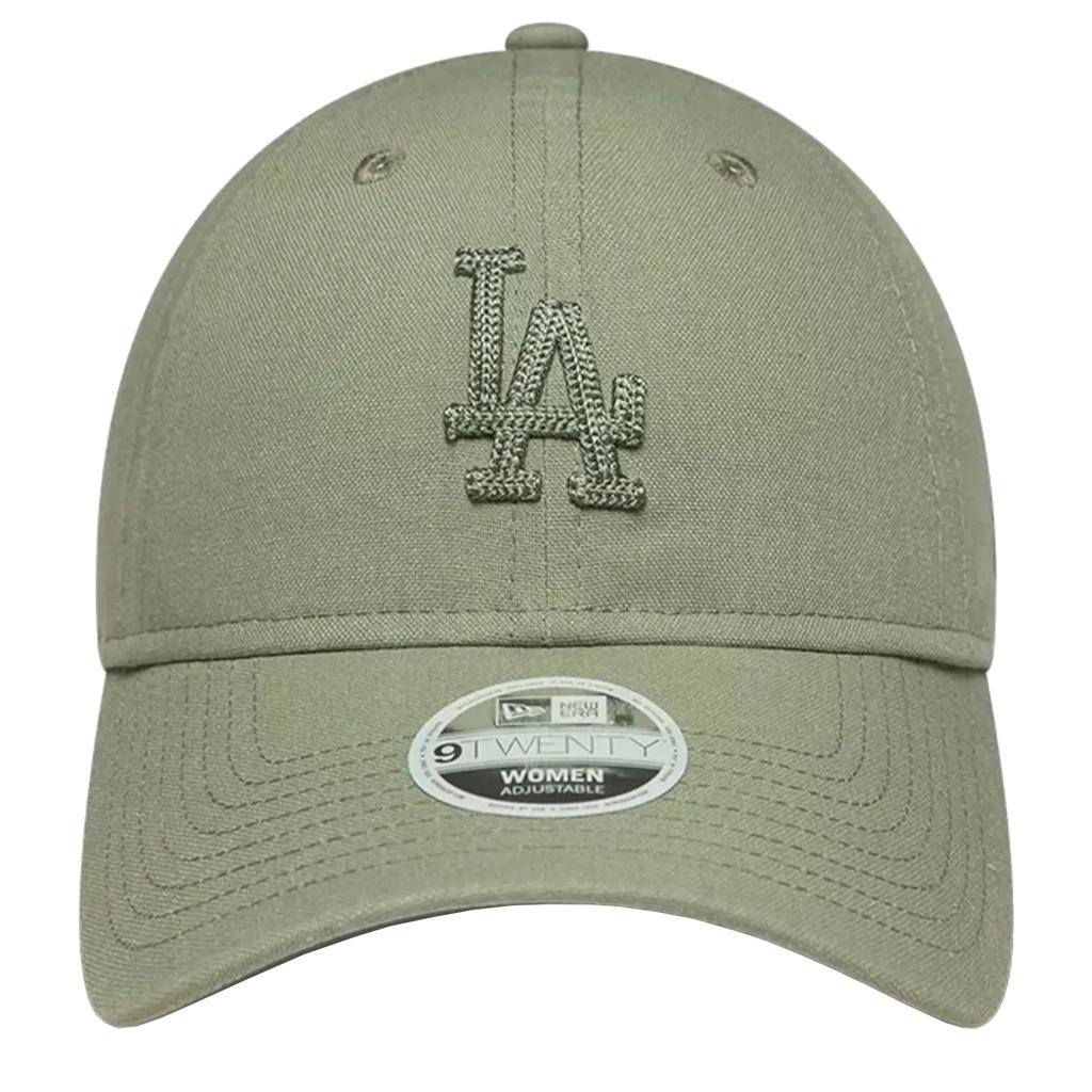 New Era LA Dodgers MLB Linen 9TWENTY Adjustable Cap, Womens green Cap