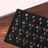 1Pc Standard Matte 3 In 1 Hebrew English Russian Keyboard Stickers Language Letter Film For Pc Laptop Accessories