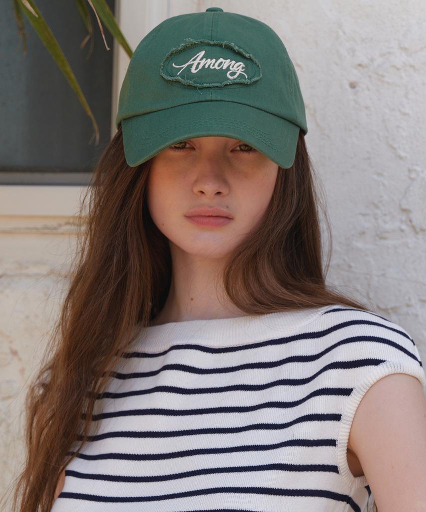 AMONG A Lettering Logo Cap_Green