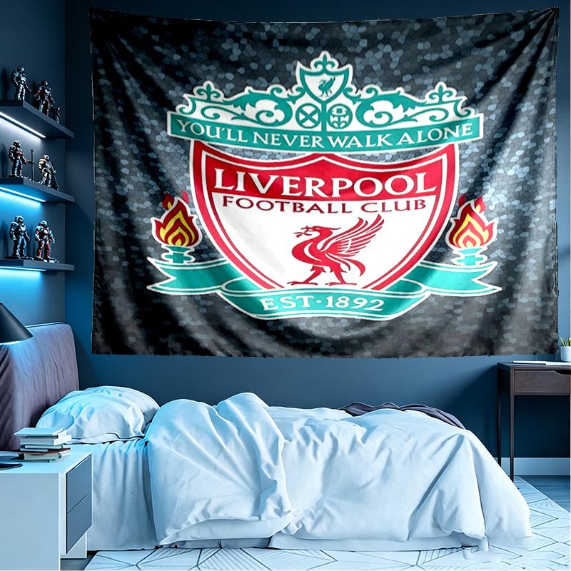 Liverpool F.C Print Tapestry, Lightweight Wall Hanging, for Bedroom, Dorm, Living Room, Home Art Decor - Birthday Christmas Gift for Friends