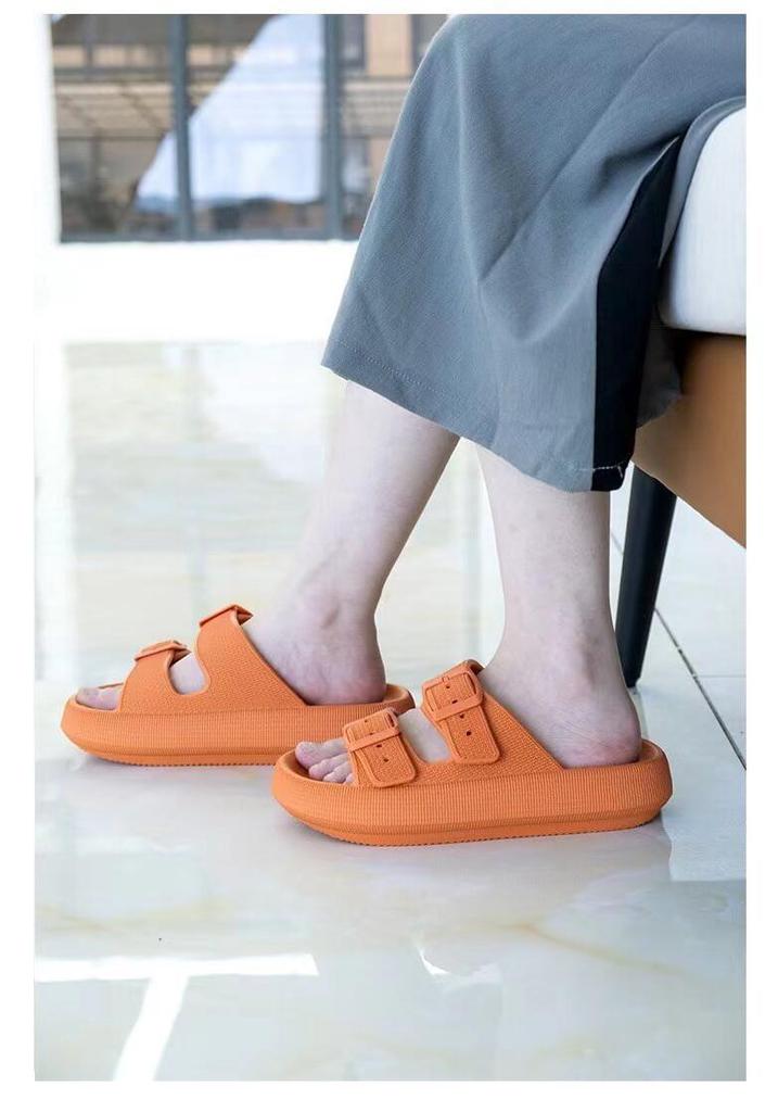 New Style Thick Sole Summer Slides: Soft, Squishy Single Strap for Women and Men