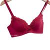 "Cream Party" D Three-dimensional Pure Lace Underwear Women's Small Breasts Gather and Show Big, Top Support, Sub-breasts Bra Cover