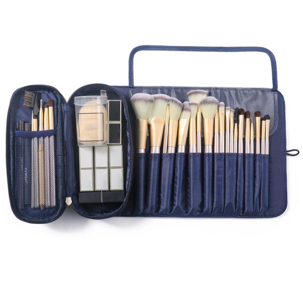 Rolling Bags Makeup Brush Bag Dust-proof Nylon Makeup Case Makeup Brush Holder  Travel