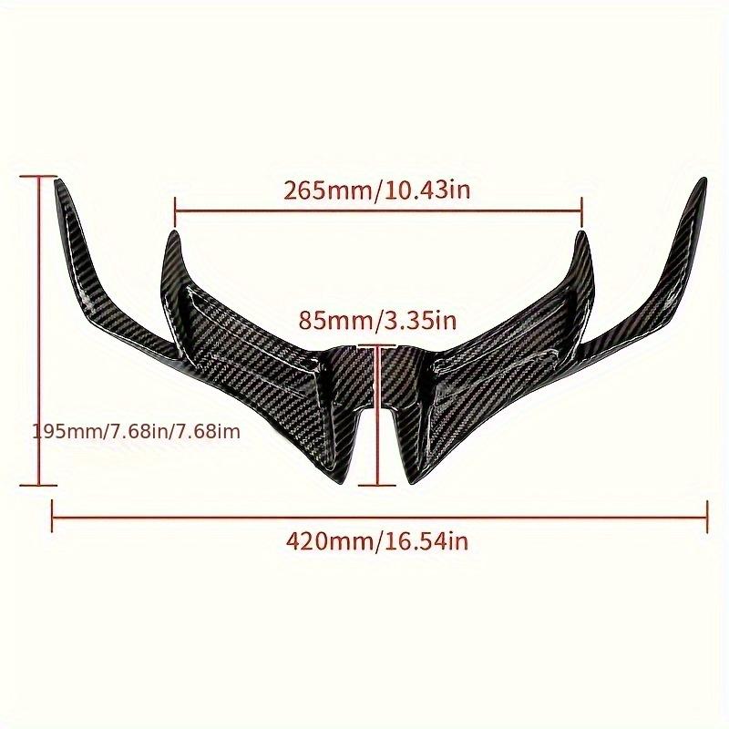 Beak Wing Fin - Motorcycle Front Air Lip Cap with Aerodynamic Design, Durable ABS Construction & Airflow Technology for Enhanced Stability, Handling &