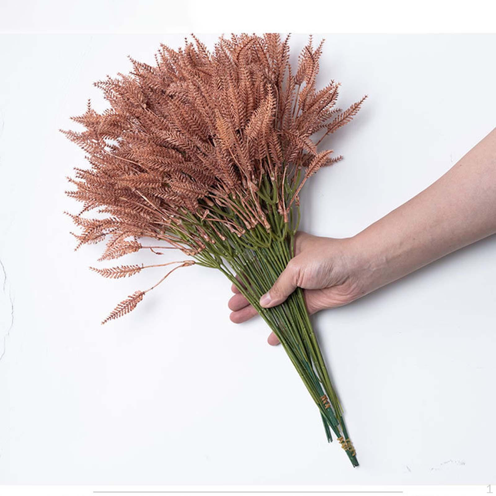 

Artificial Fall Grass Fake Branches Greenery Table Centerpiece Boston Fern Faux Decor