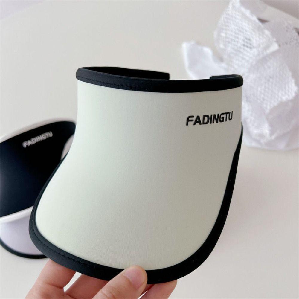 Wide Brim Beach Hats Cotton Top Air Cap High Quality Visor Hat  Girls