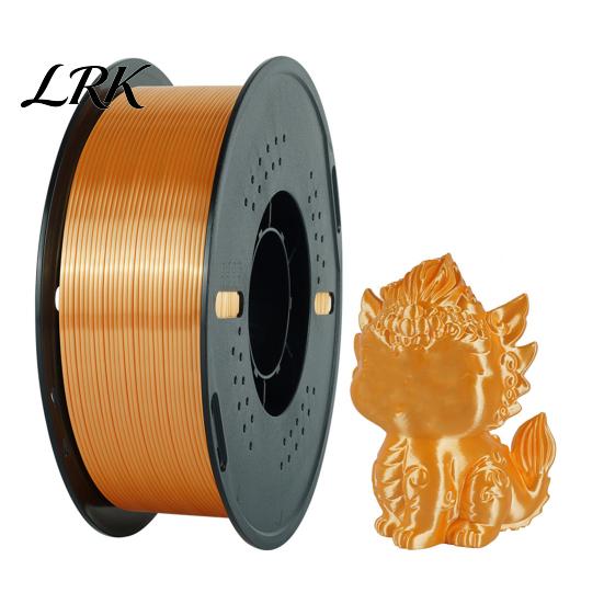 1.75mm PLA Filament Silk 3D Printer Filament, 1kg Spool for FDM Accessory Printers, Shiny Metallic DIY Ornaments and Models Printing Material