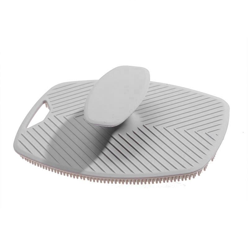 Silicone Shampoo Brush Shower Scalp Massager Self-Cleaning Essential Shampoo Tool Bathroom Brush