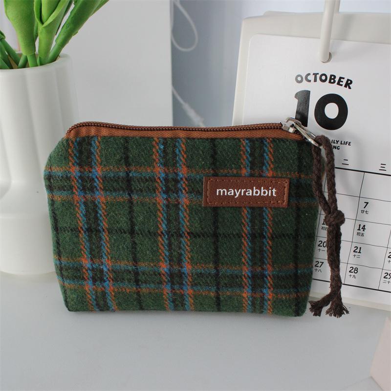 Artistic Retro Patterned Zero Wallet for Carrying Small Items  Mini Lipstick Storage Bag  Multi-functional Large-capacity Canvas Small Bag