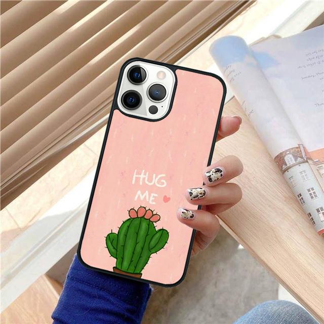 Umarmungs-Kaktus Sommer Hülle Schale Für iPhone 17 Air 15 16 14 13 12 Pro Max 11 Pro Max Plus Handyhülle Abdeckung