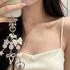 Star Phone Pendant Flower Acrylic Keyring Sweet Punk Bag Pendant  Student
