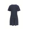 Large Size Women's Dress with Fashionable Polka Dot 3D Printing Casual Short Sleeved O Neck Large Swing Dress