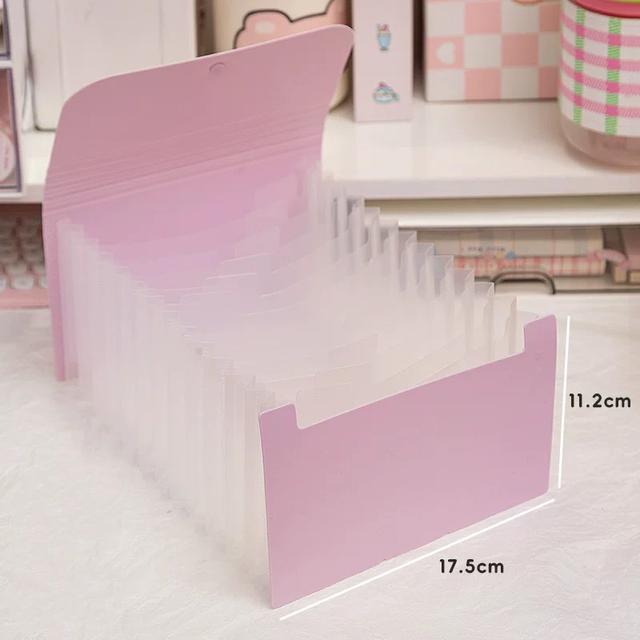 

12 слоев канцелярских товаров Наклейки Счета Карты Сбор Хранение Папка Книга Карточки Органайзер Хранение Книга