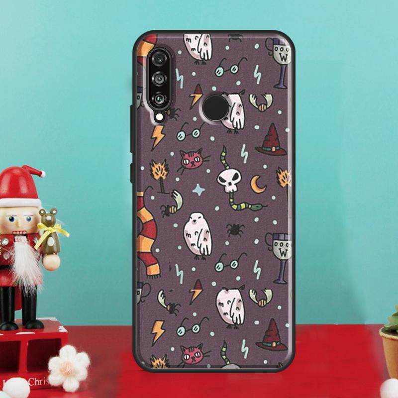Cartoon Owl Collage For Huawei Nova 9 10 SE 12i 11i 8i 12s Y90 Y60 Y70 Y72 Y61 Y91 P20 P40 P30 Lite P60 Pro Case