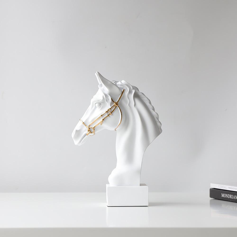 Light Luxury Horse Head Ornament Creative