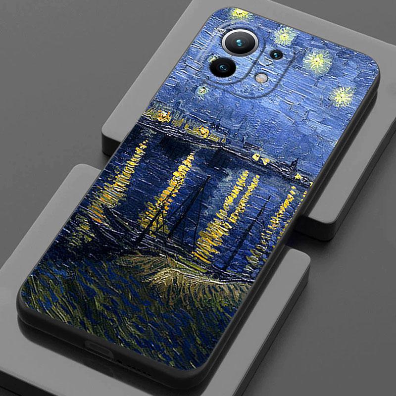 Van Gogh Almond Blossoms Sunflower Starry Phone Case For Xiaomi 14T 13T 12T 11T 14 Pro 12 Lite Poco X3 X5 X6 M5 F5 F6 Pro Cover
