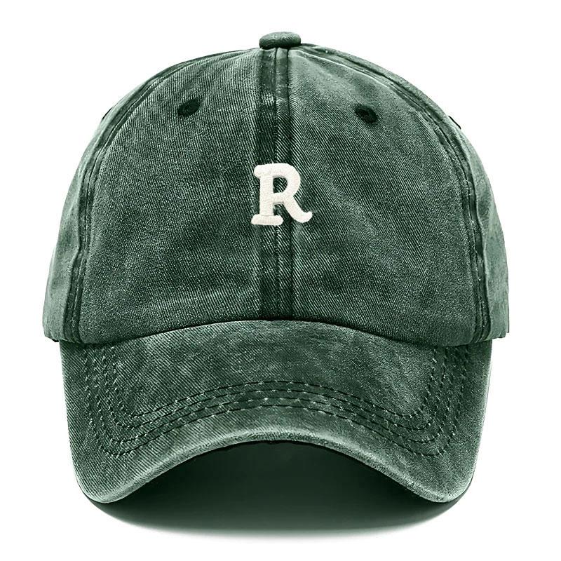 Vintage Washed Cotton Baseball Cap For Men Women Letter R Embroidery Unisex Soft Gorra Casquette Hip Hop Trucker Hats Streetwear