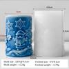 3D Relief Cylinder Christmas Snowflake Elk Silicone Candle Mold Christmas Tree Santa Aroma Plaster Mold Candle Making Supplies