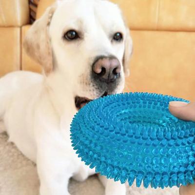 Squeaky Interactive Pet Dog Chew Toy Puppy Bite Resistant Thorn Barbed Tooth Cleaning Toy TPR Molar Chew Toys for Dogs
