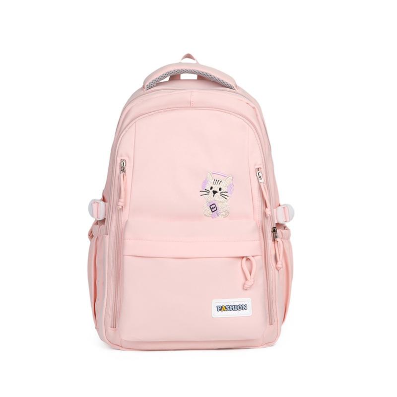 Schoolbag Contrasting Color Small Fresh Backpack Female Cartoon Cute Large Capacity High Value Backpack Primary School Junior High School Students