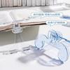 Transparent Plastic Book Clip with Bracket Reading Aid Fixed Book Holder Folder Paper Clips Bookmarks Stationery School Supplies