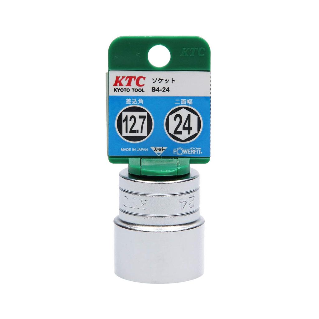 Kyoto Machine Tool 24mm X Drive 1 Piece (KTC) Socket, Hexagonal, B4-24-H, Size Size 12.7mm,