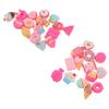 30 Pcs DIY Food Charm Dessert Cake Ice Cream Bread Donut Cookies Candy DIY Decoration Material