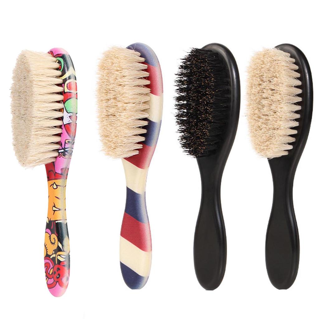 1-Pack Men Beard Grooming Brush – Rigid ABS Handle, Barber Shop Haircut Cleaning Implement