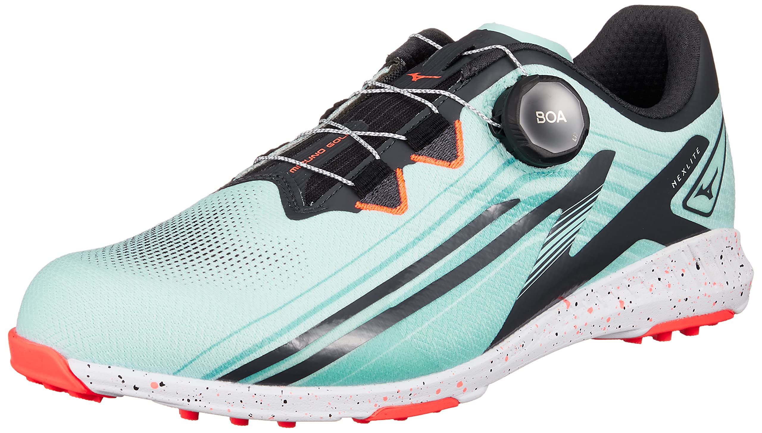 

Mizuno Обувь для гольфа Nexlite ZERO BOA Легкая Широкая Подошва Водонепроницаемая Мужская Светло-голубая/Светло-оранжевая 26.0 см 3E