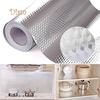 Lachepper Aluminum Foil Self Adhesive Waterproof Wallpaper Kitchen Sticker DIY Home Decor